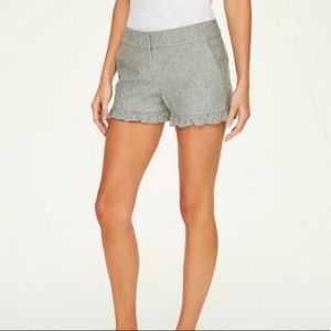 Linen Loft ruffle shorts